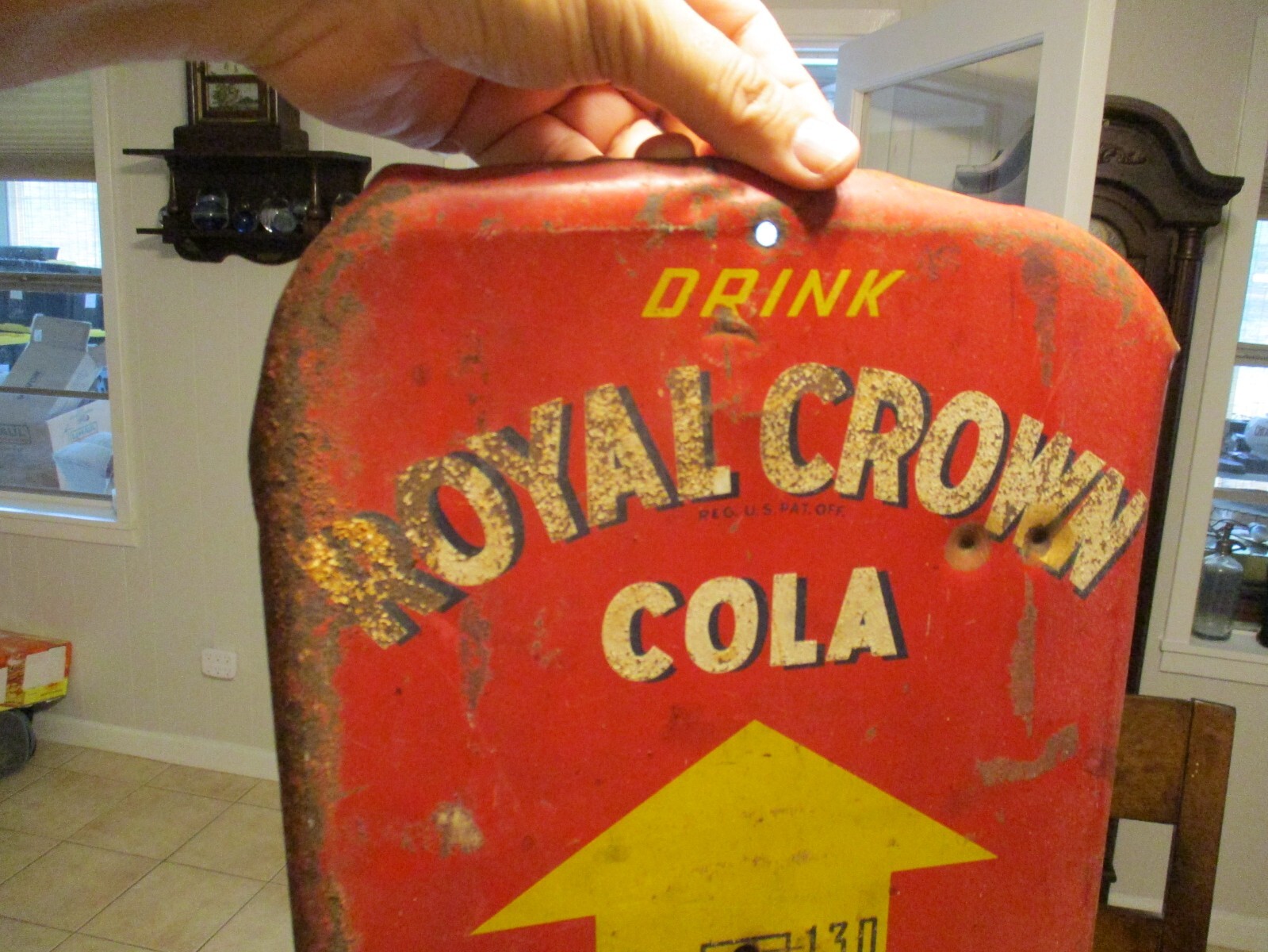 DRINK ROYAL CROWN COLA BEST BY TASTE-TEST 1952 THERMOMETER NEEDS TUBE