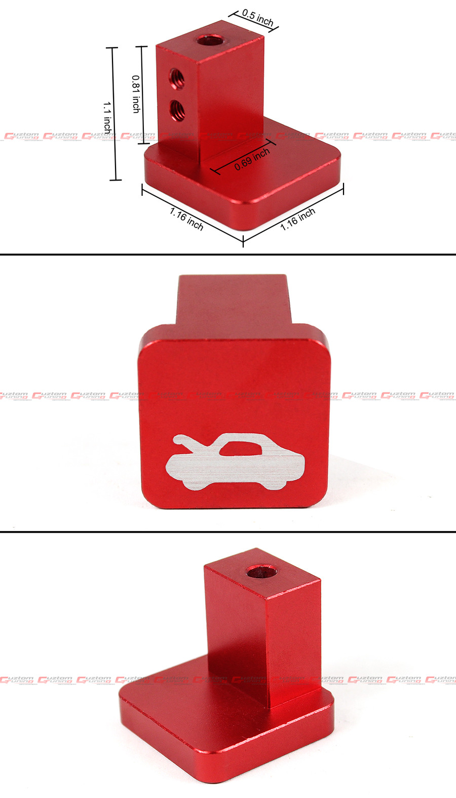 FOR HONDA CIVIC CR-V ELEMENT RIDGELINE HOOD RELEASE PULL LATCH HANDLE OPENER RED