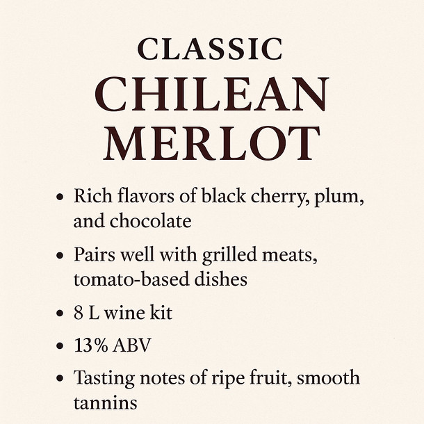 Winexpert Classic Chilean Merlot Wine Kit