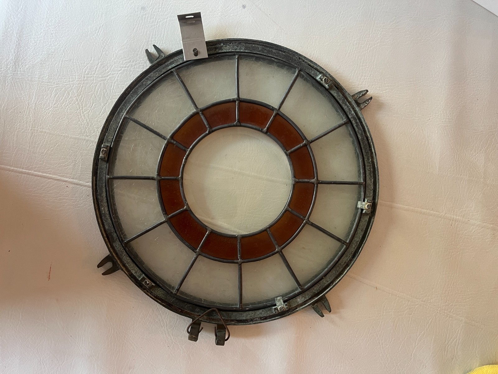 Vintage Bronze Or Brass Port Hole Window Porthole - 13” Across Vintage