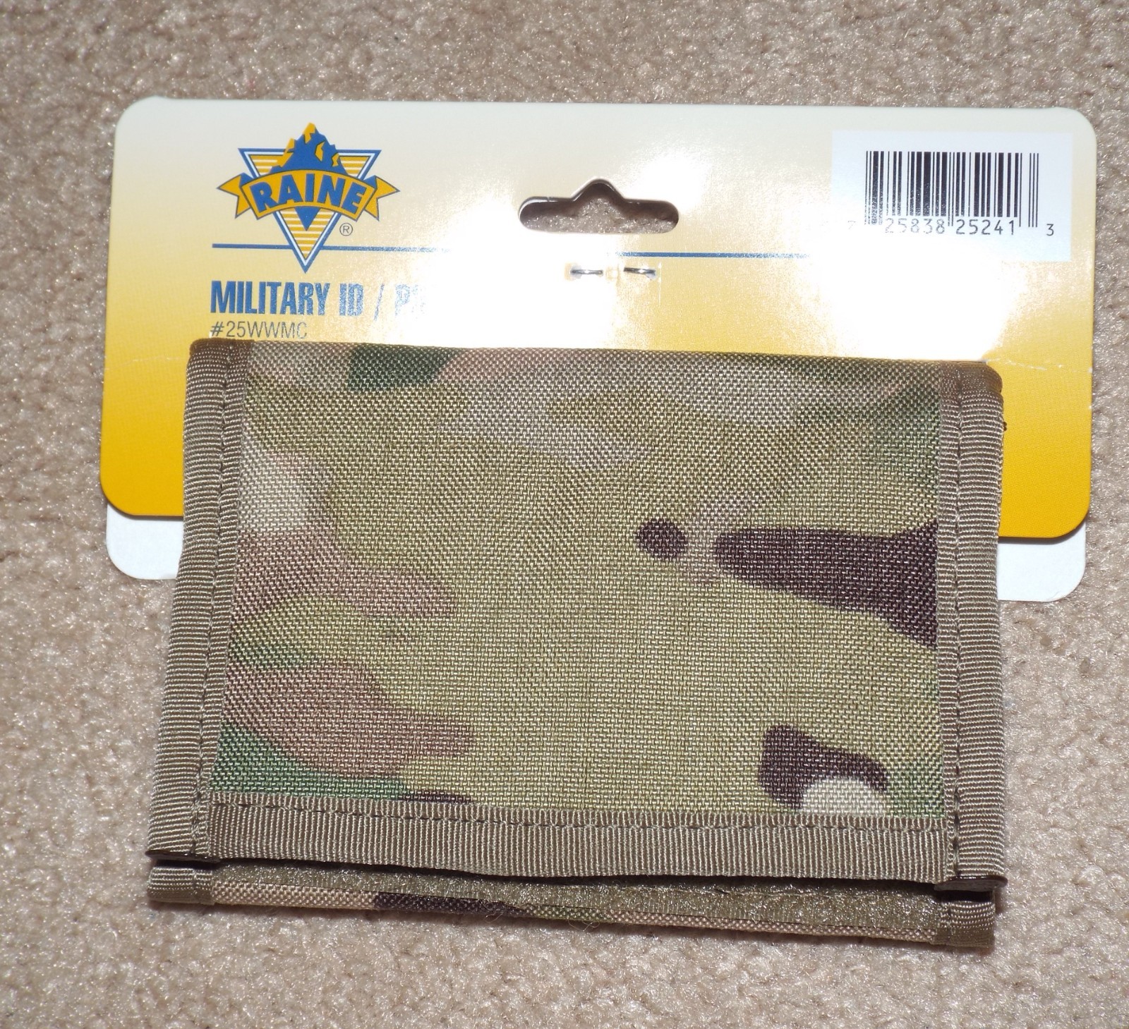 Raine Inc Military SWAT Style Multicam Military ID/Pocket Wallet #25WWMC NWT