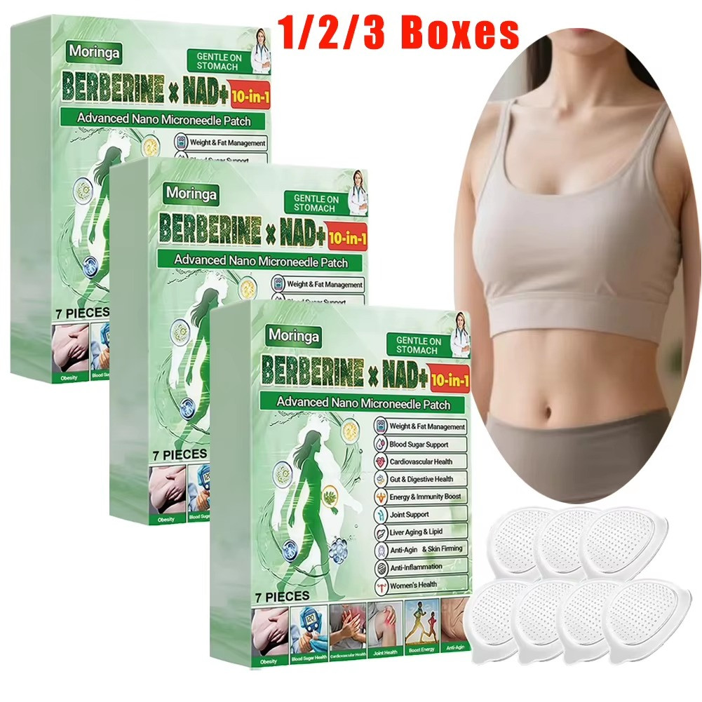 Moringa Berberine + NAD+ 10-in-1 Microneedle Patches Bioavailable Strength NEW