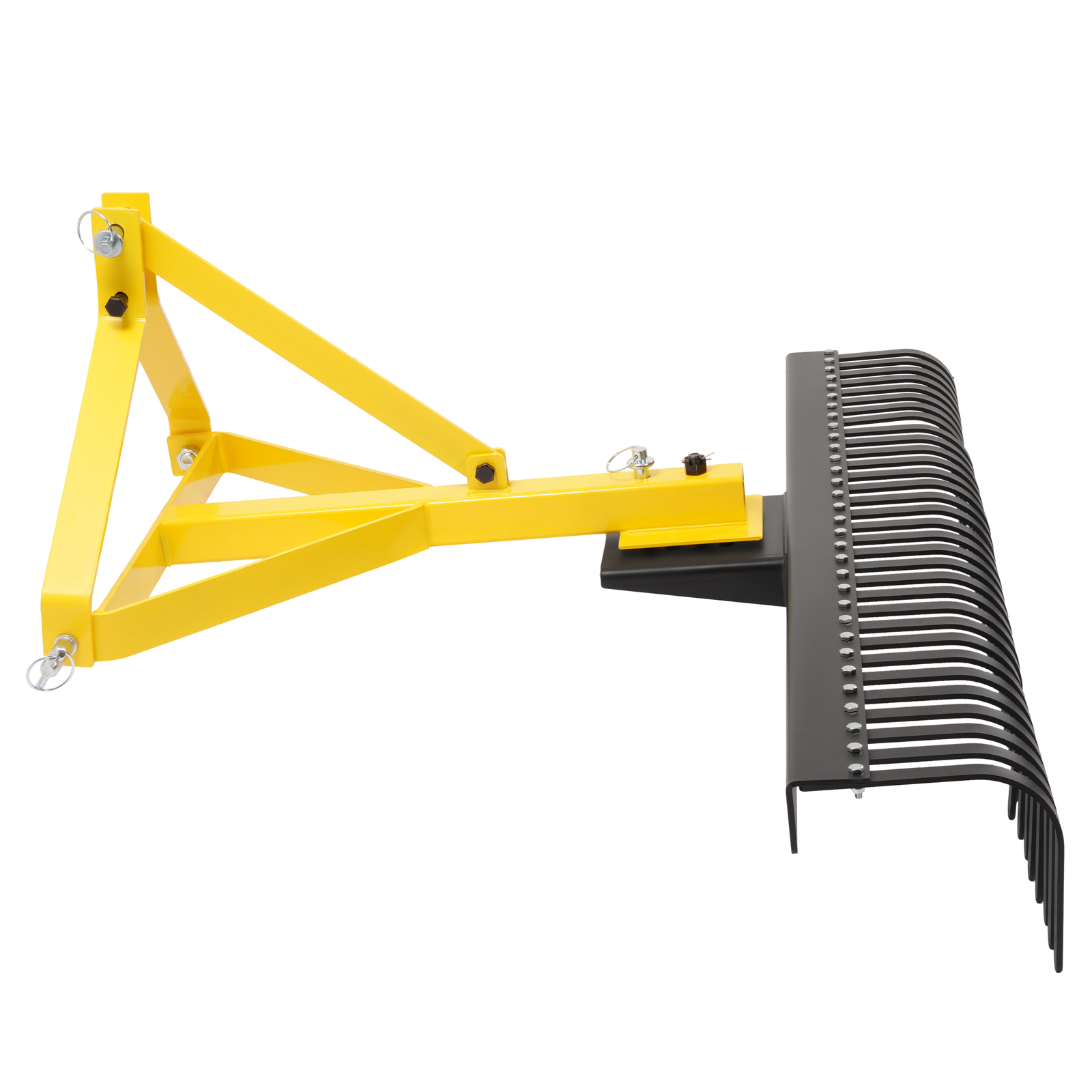 3-Point Landscape Rock Rake Garden Tool 5 FT 360° Rotation For Tractors Hookup