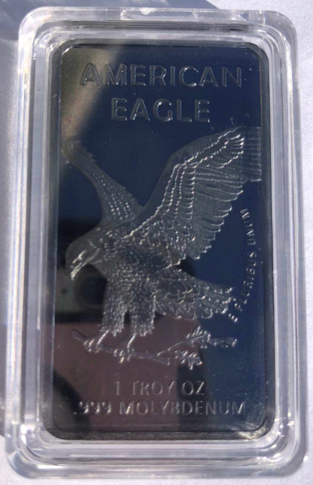 Rare 1 TROY OUNCE/OZ .999 Pure Molybdenum (Mo) Metal Walking Liberty Bar