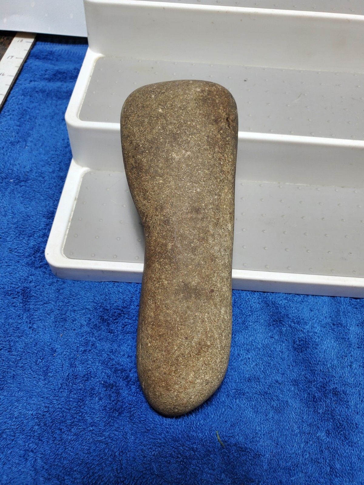 Celt Artifact 7" Indian Hardstone Club Polished Native Stone Tool Pennsylvania?