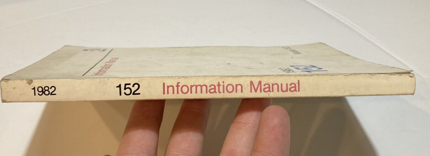 Cessna 1982 Model 152 Information Manual