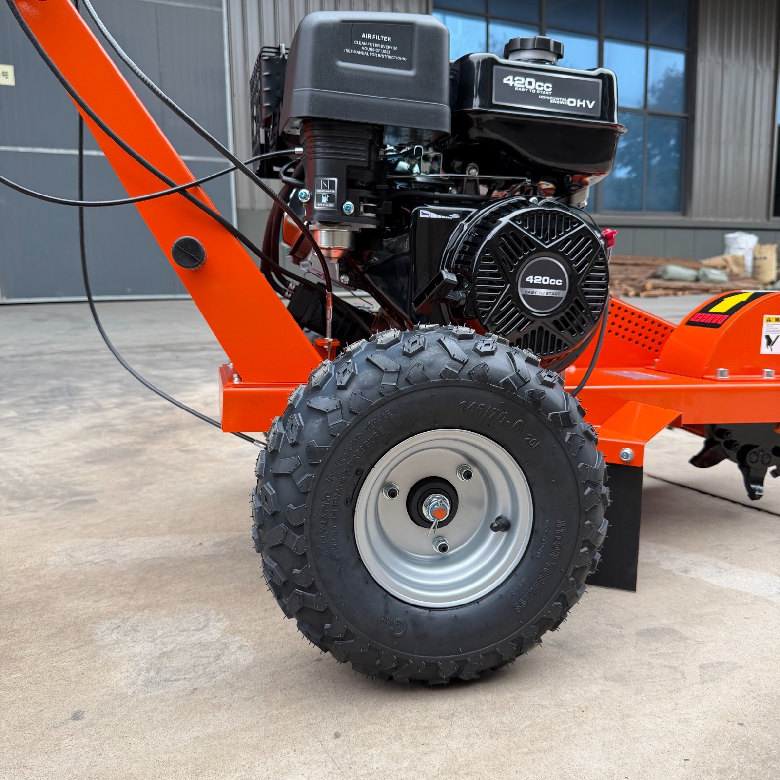 15HP Stump Grinder 420cc 15'' Cutting Height 10'' Cutting Depth Stump Grinder