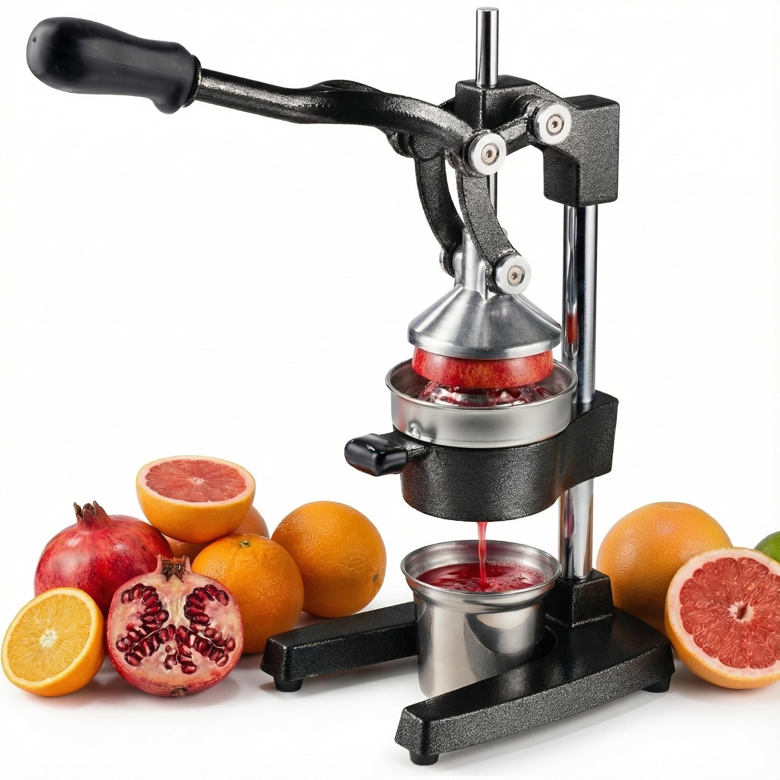 Heavy-Duty Cast Iron Orange Juicer Commercial Manual Press Citrus Squeezer
