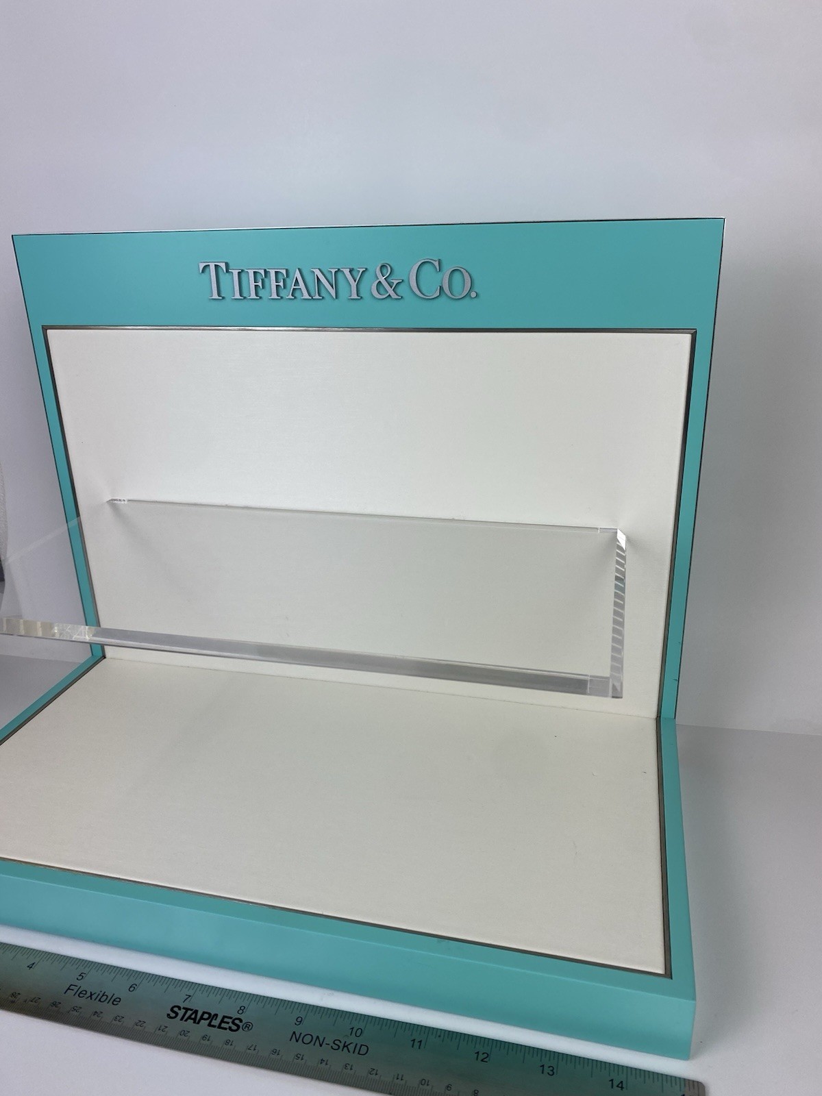 TIFFANY & CO COUNTER DISPLAY SHELF UNIT AUTHORIZED DEALER MADE IN ITALY