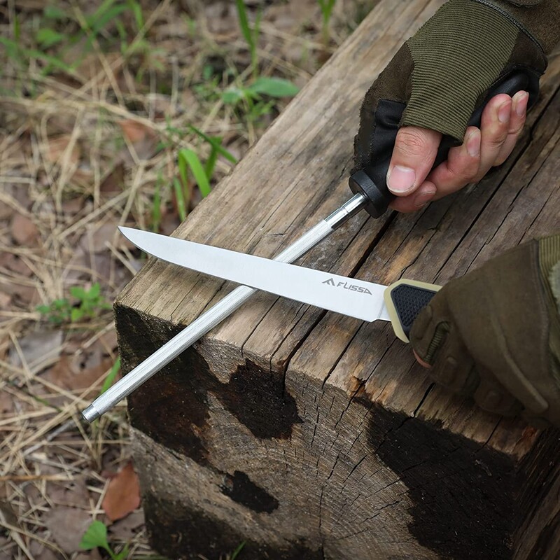 10PC Field Dressing Hunting Knife Set Skinning Knife Butcher Game Processing Kit