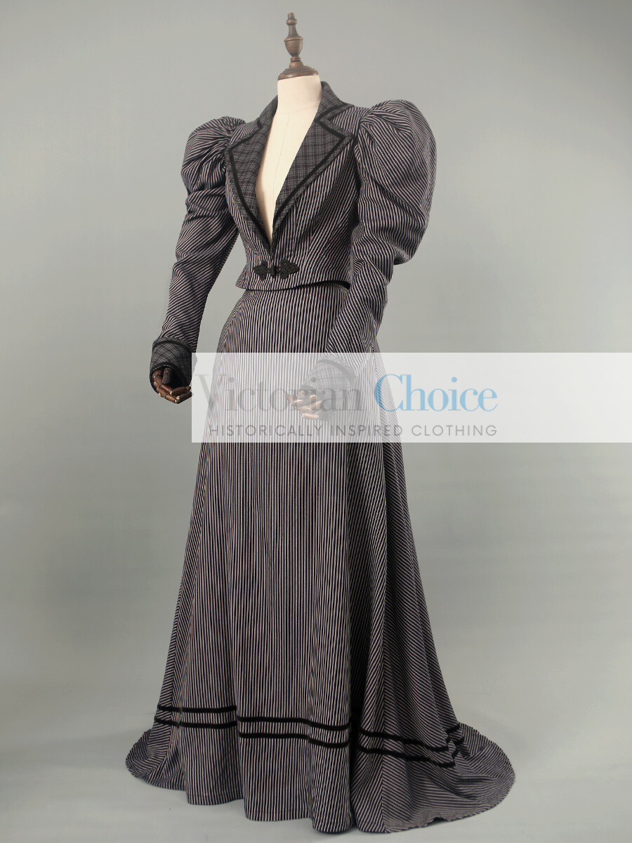 Victorian Edwardian 1900 Vintage Dress Downton Abbey Titanic Theater Costume 709