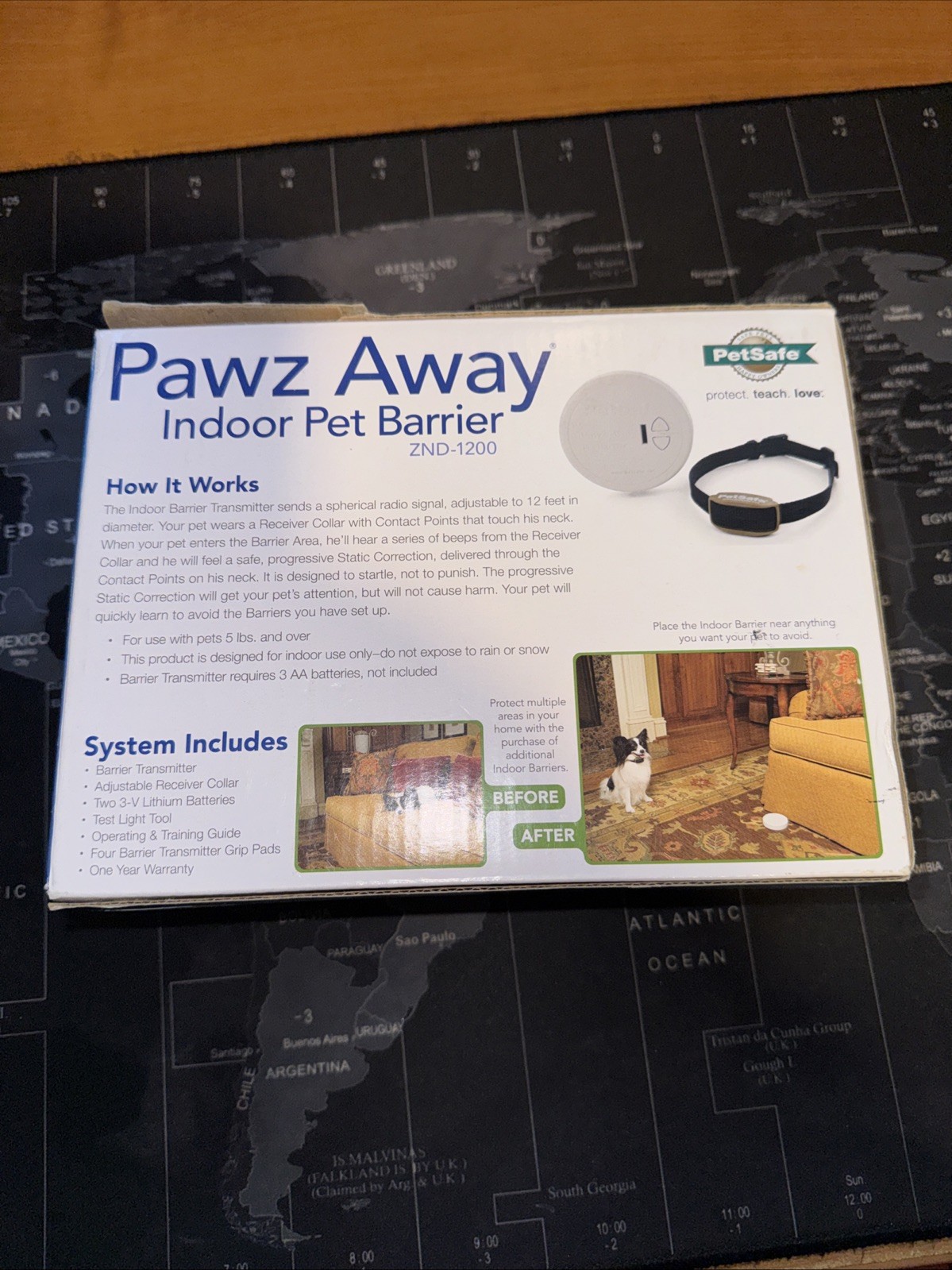 PetSafe Pawz Away Indoor Wireless Pet Barrier System with Collar ZND-1200