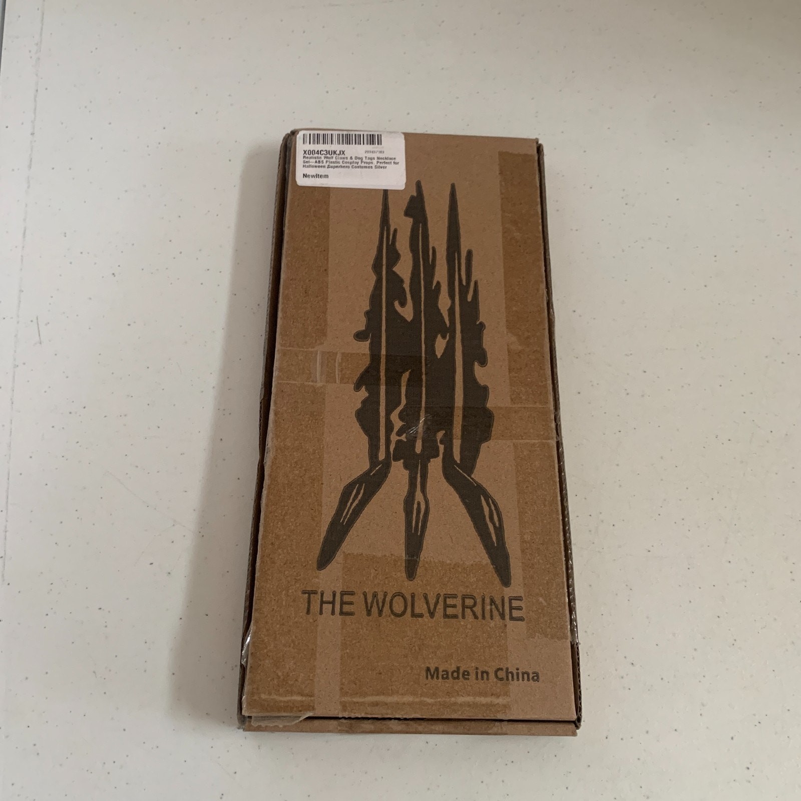 The Wolverine Claws With Dogtags Halloween Cosplay Realistic Plastic