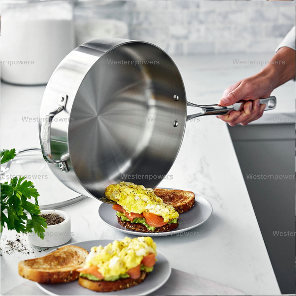 GreenPan Induction Superior 5-quart Stainless Steel Saute Pan