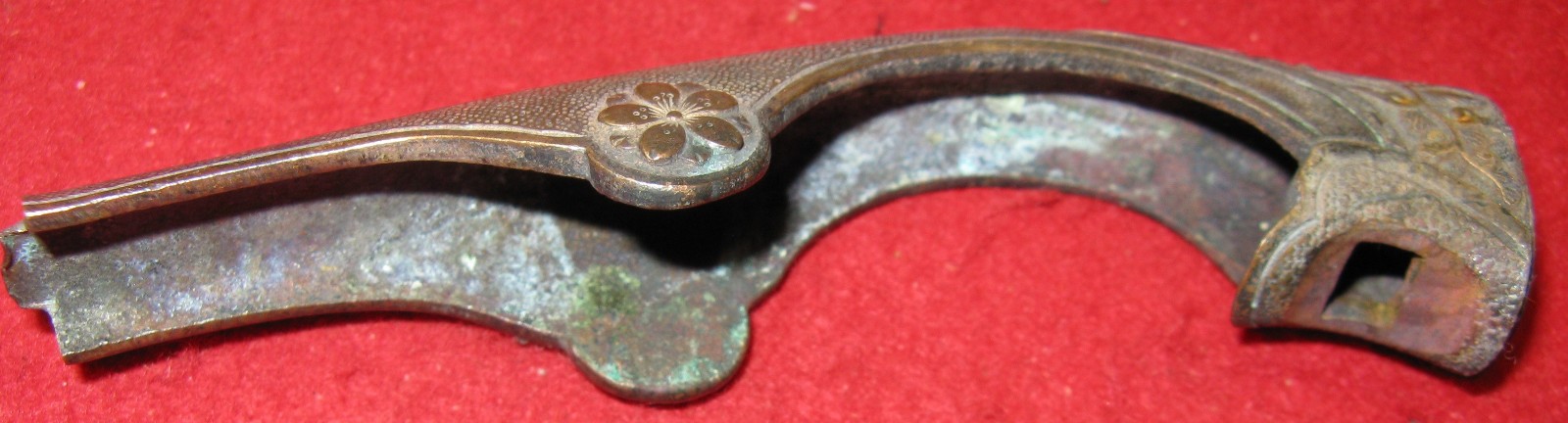 WWII Era Japanese Sword Grip Back Strap