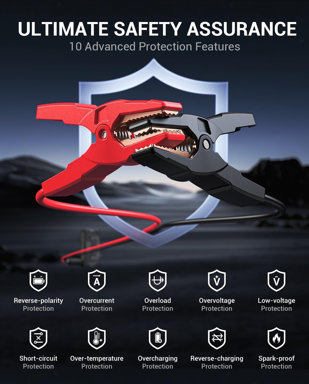 !!!Brand NEW!!! AVAPOW 6000A Car Battery Jump Starter 12V Jump Pack with LED