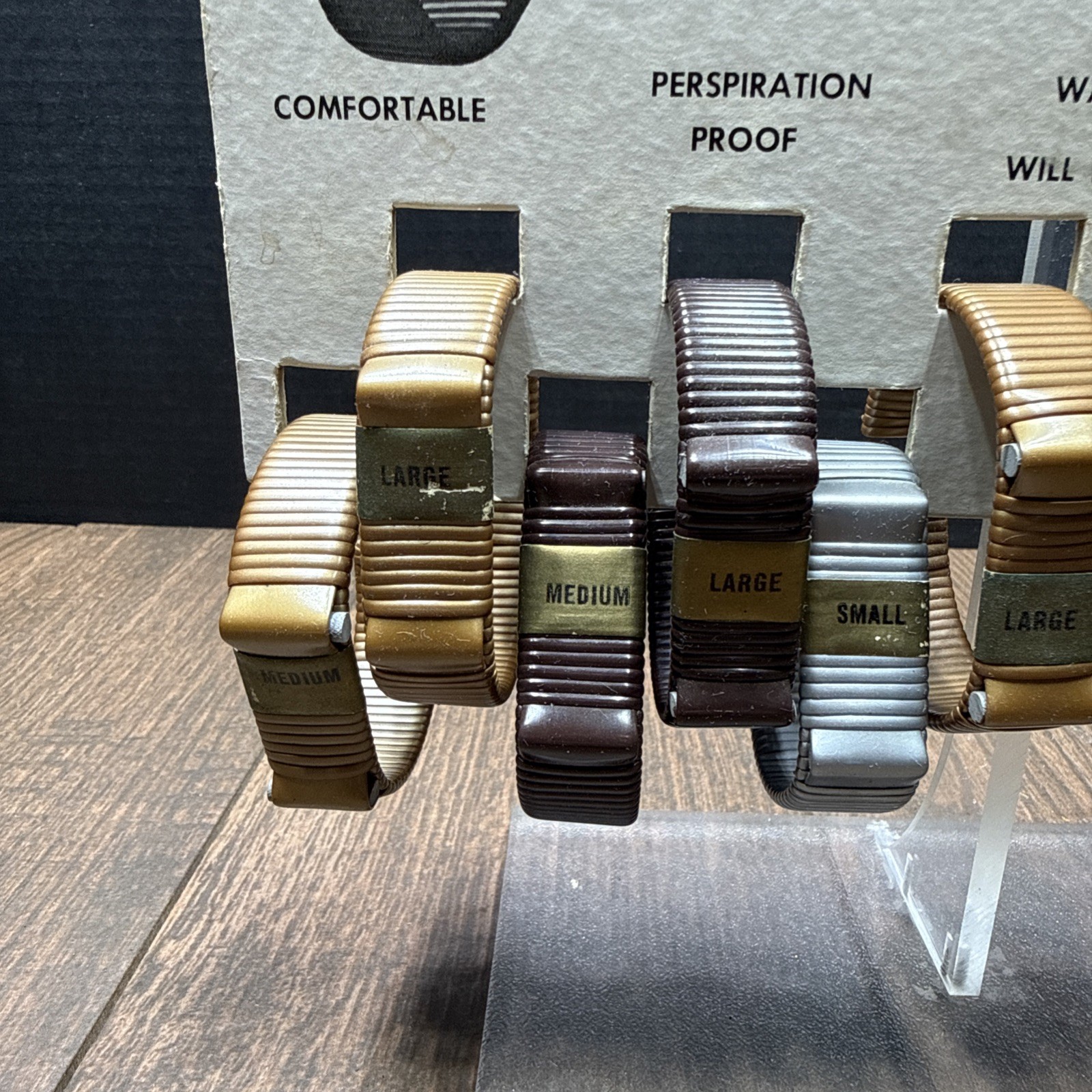 Vinyloy WATCH BAND Countertop Store Display with Watchbands / NOS / Advertising