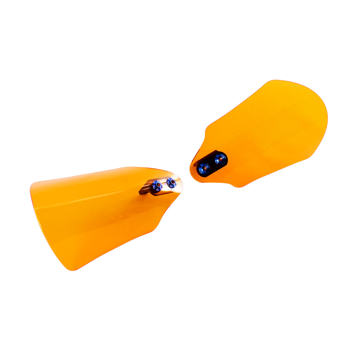 Orange Acrylic Hand Grips Protector Windshield Fits Harley Softail Dyna FXBB FXD