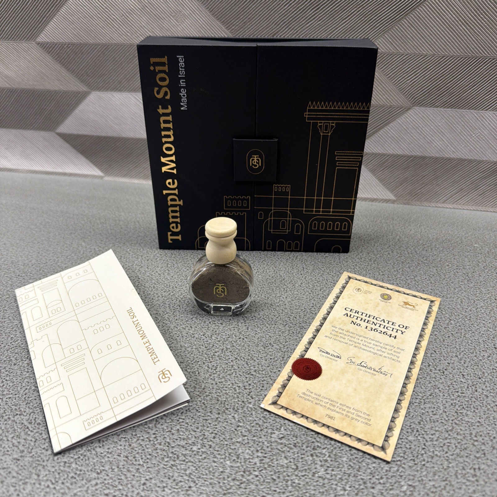 Authentic Temple Mount Sacred Soil Gift Set Holy Land Gifts from Jerusalem