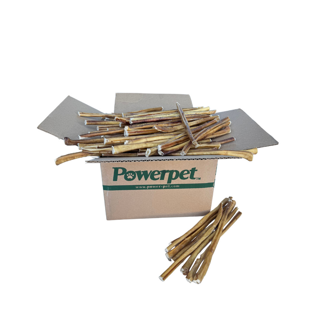 Powerpet-Bully Sticks 12" Steer-100% Natural Dog Chews & Treats, BRC Certified