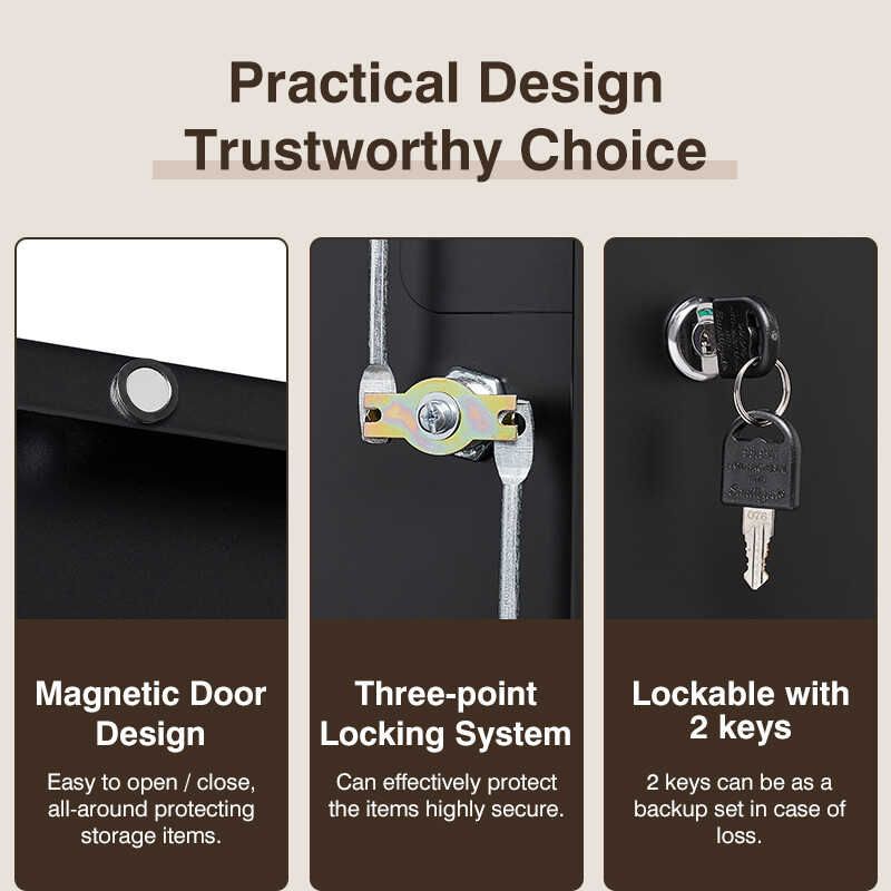 71" Metal Storage Cabinet with long handle and adjustable shelves,Lock for Home