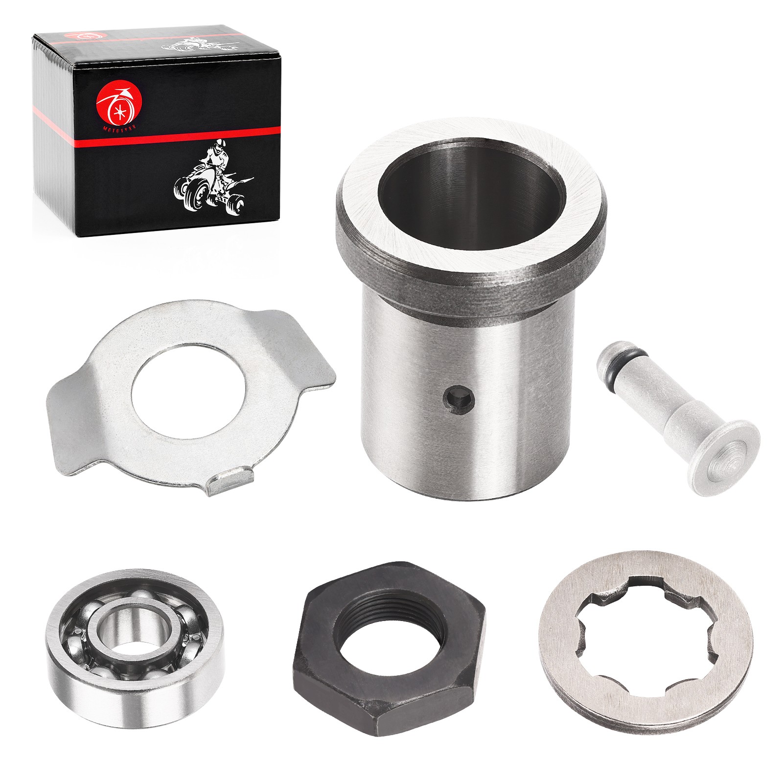 Front Sprocket Lock Nut w/ Washer Fit for Yamaha 1987-2004 Warrior 350 YFM350X