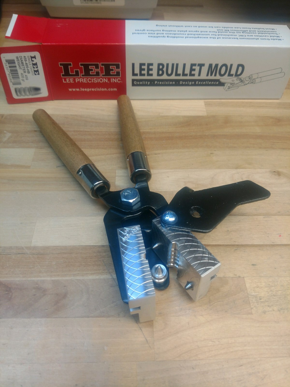 LEE Mold Single Cavity 459-405-HB 405 Grain Hollow Base Bullet w/Handles #90268