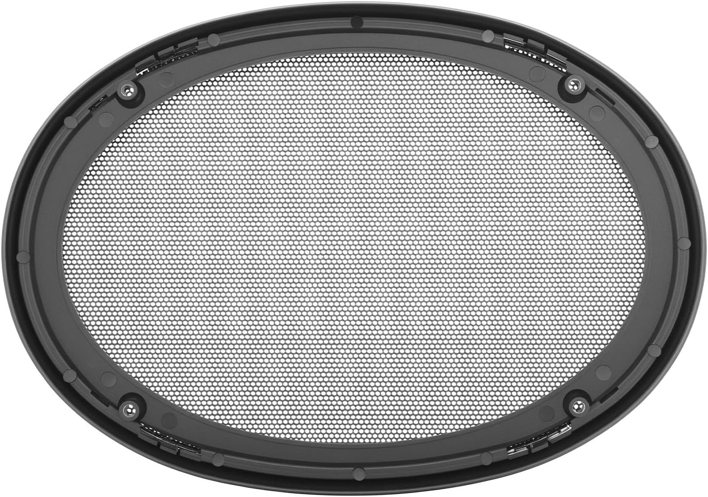 QWORK 6" X 9" Speaker Grill Covers with ABS Plastic Frame & Metal Mesh, Protect