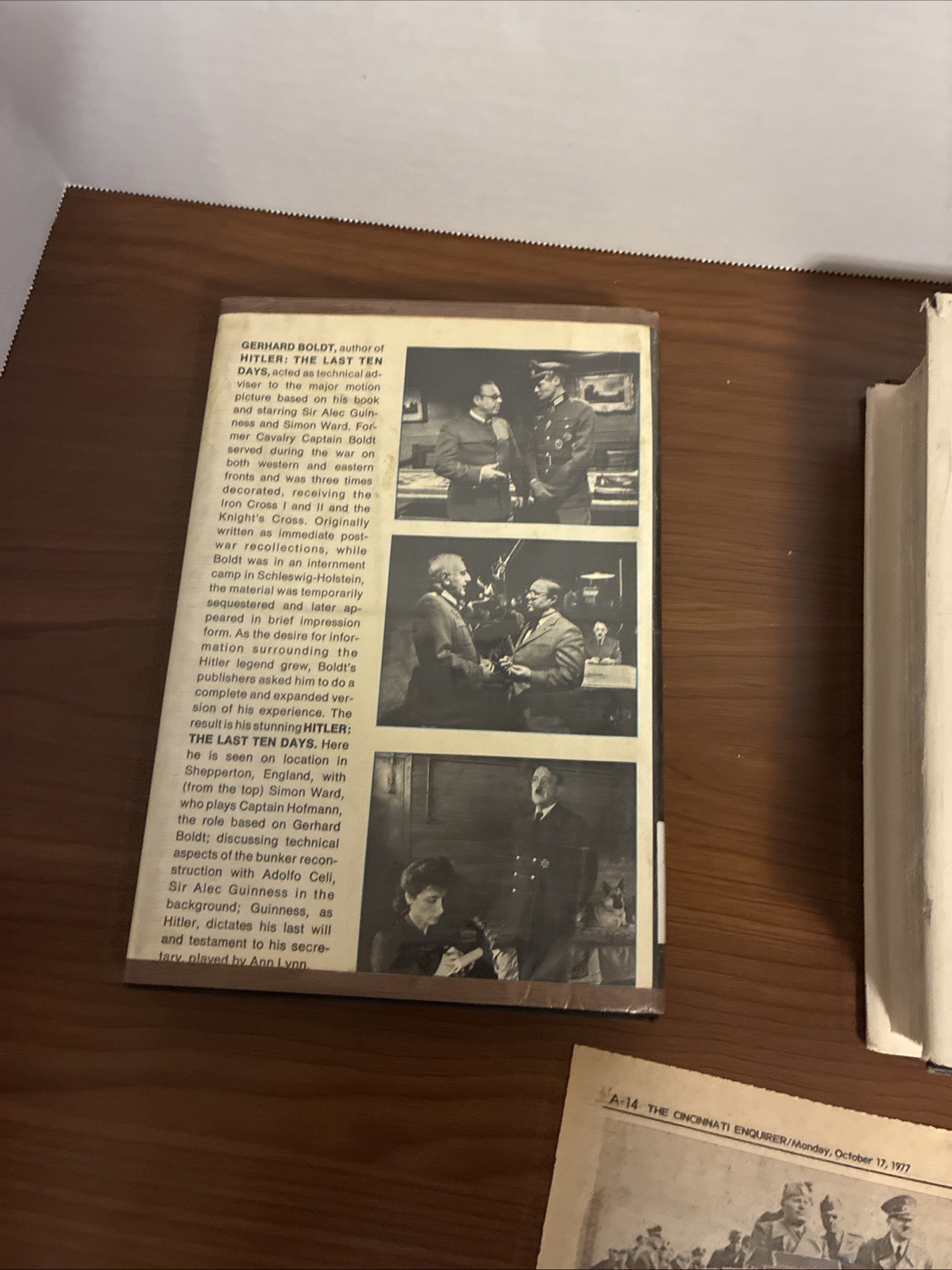 Adolf Hitler Books Plus Newspaper Clipping