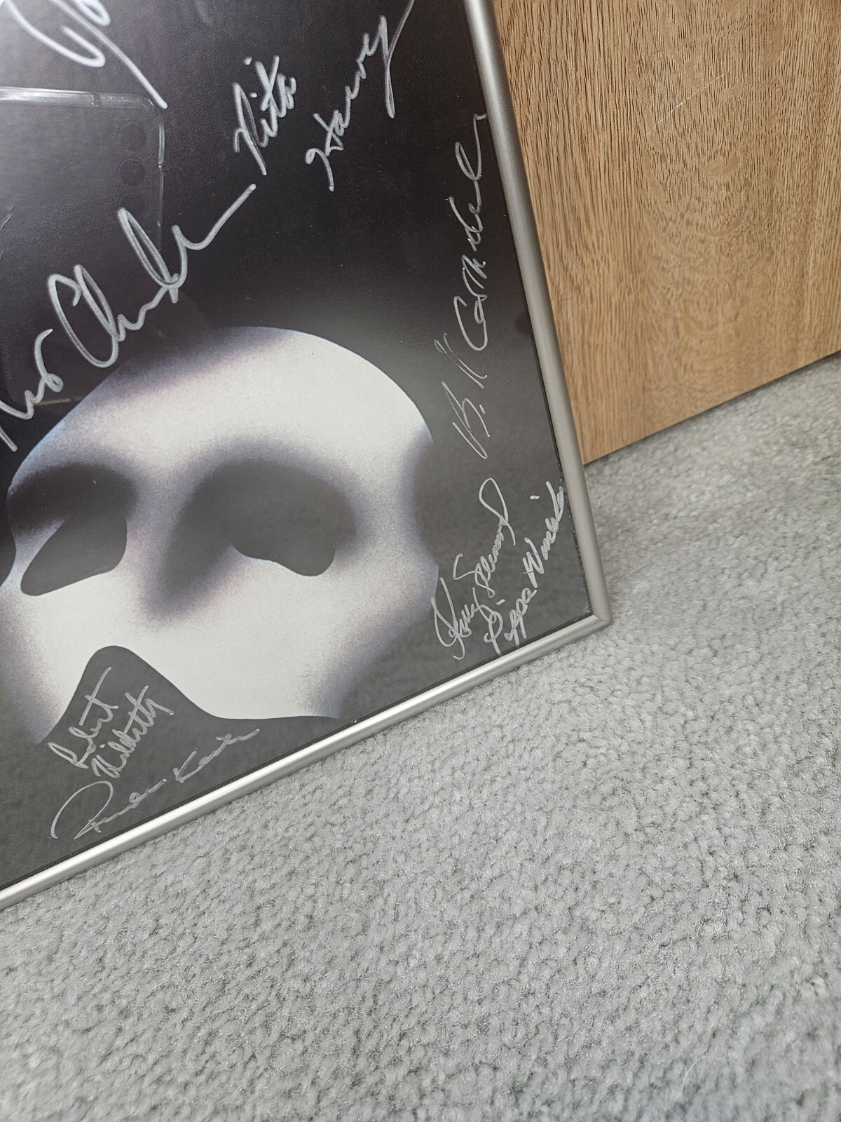 Phantom of the Opera Broadway Cast Signed Poster Window Card (14 x 19)