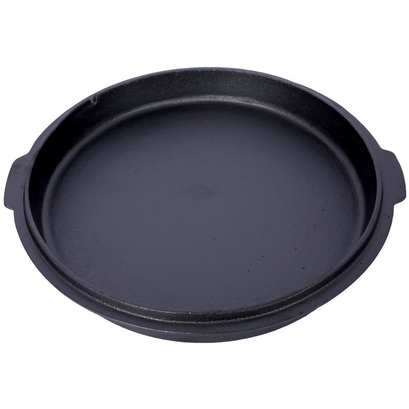 Pre-Seasoned Cast Iron Dutch Oven w/Skillet Lid Outdoor Camping Deep Pot 6 Quart