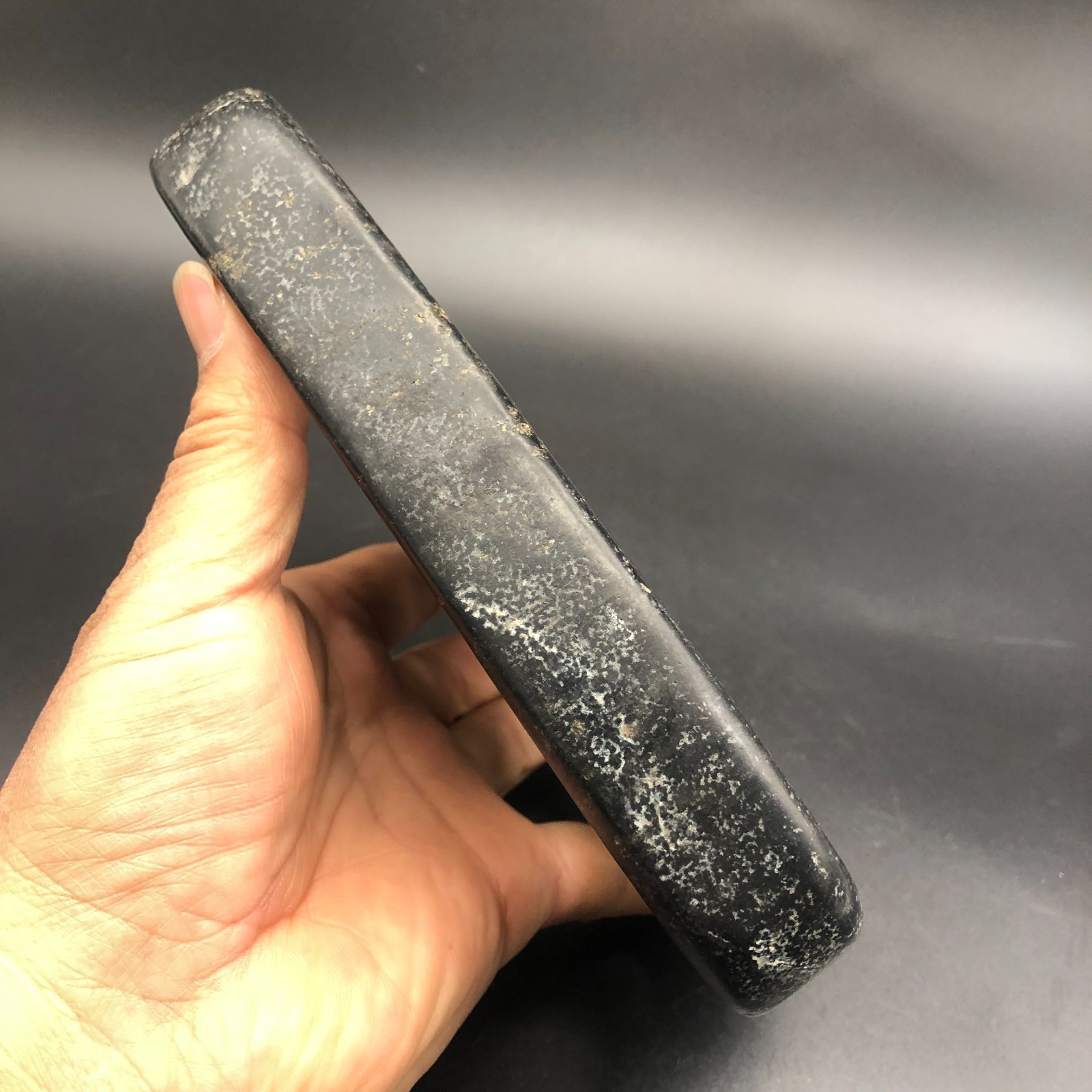 Old HongShan Culture Meteorite Jade Hand-Carved Sun God Helios Statue