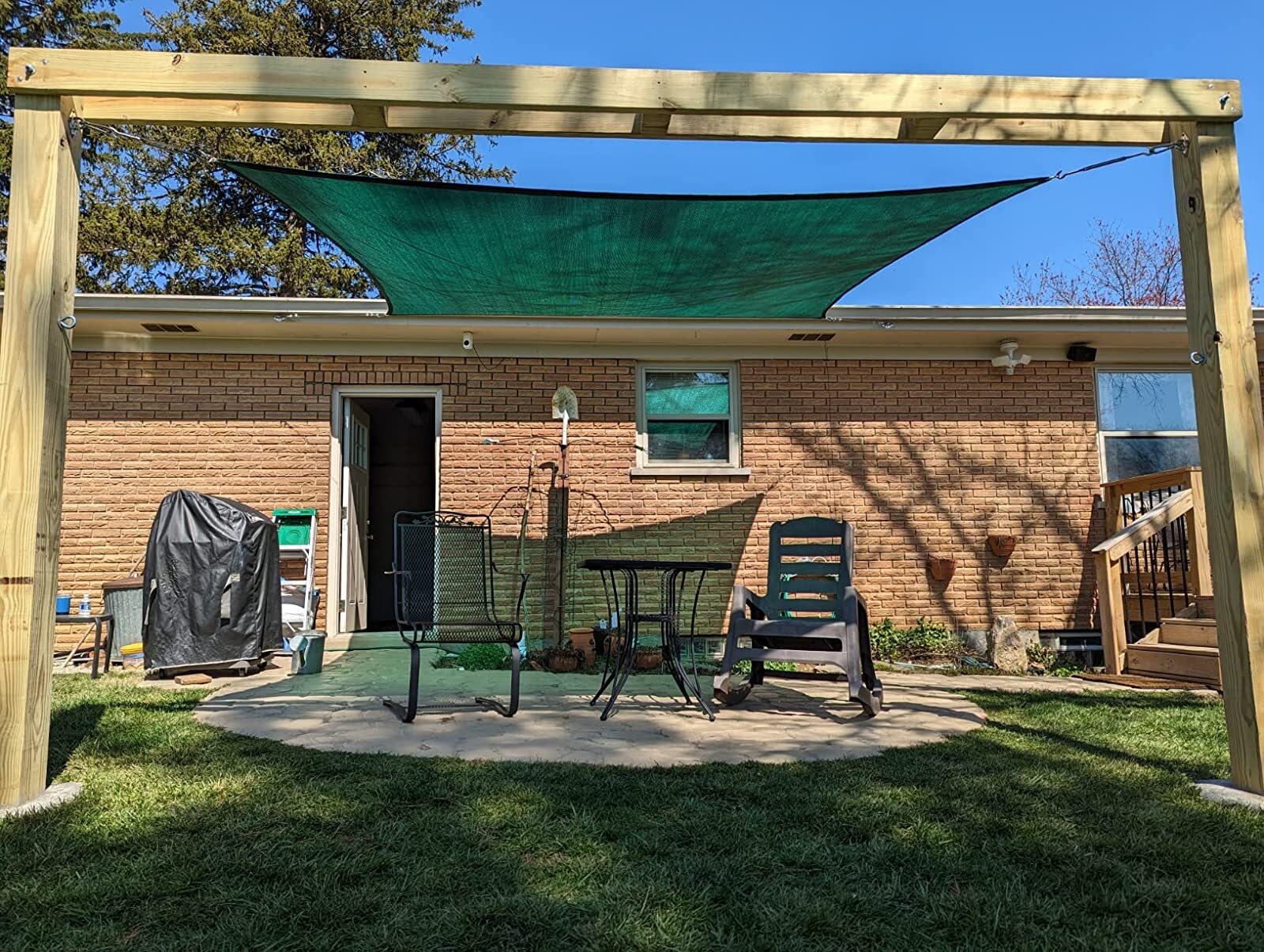 Outdoor Sun Shade Sail Canopy Shelter Cover Patio Awning Garden Pool Rectangle