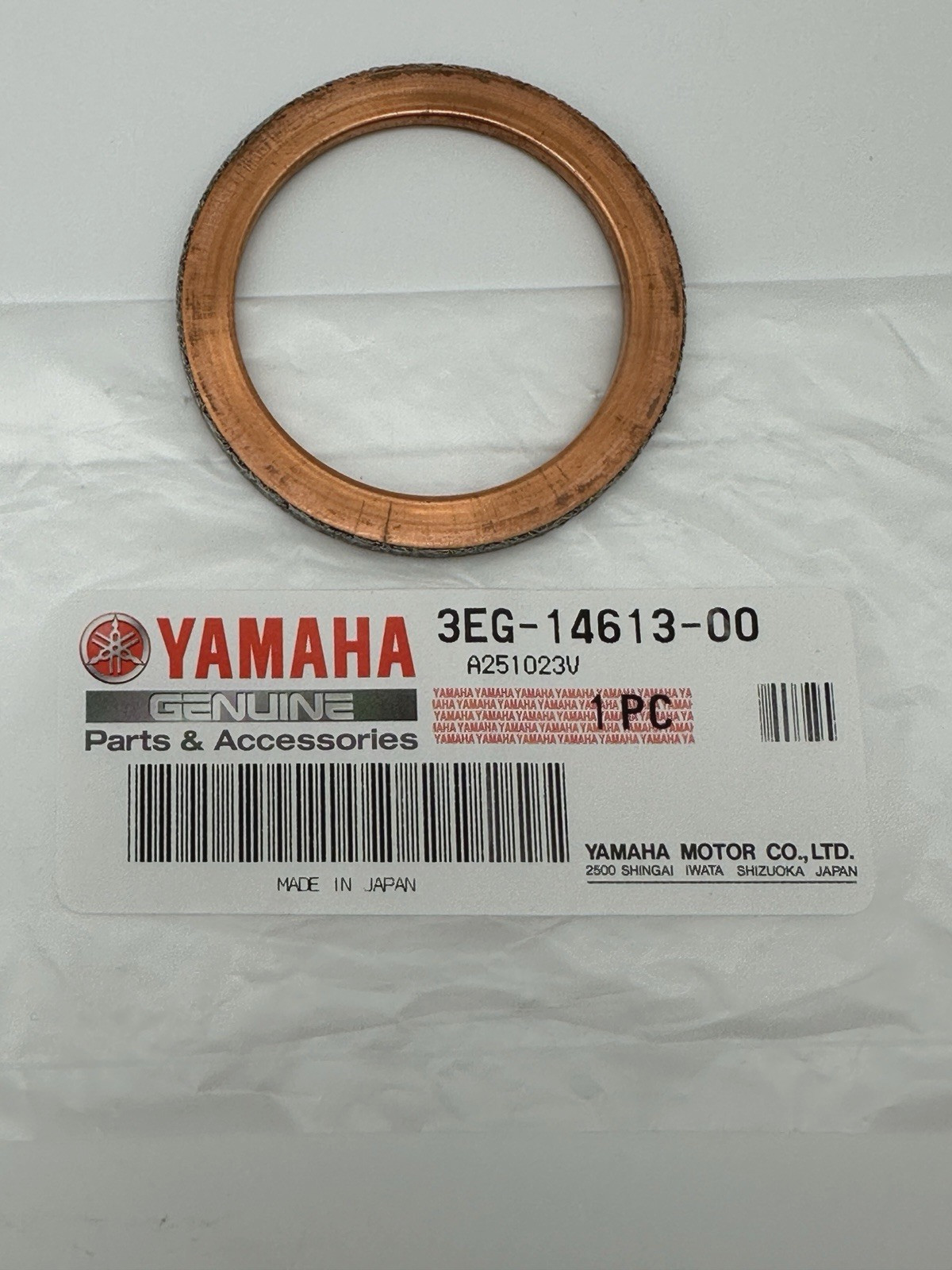 3PK Exhaust Muffler Pipe Head Gasket Yamaha 3EG-14613-00-00 4X7-14613-00-00 OEM