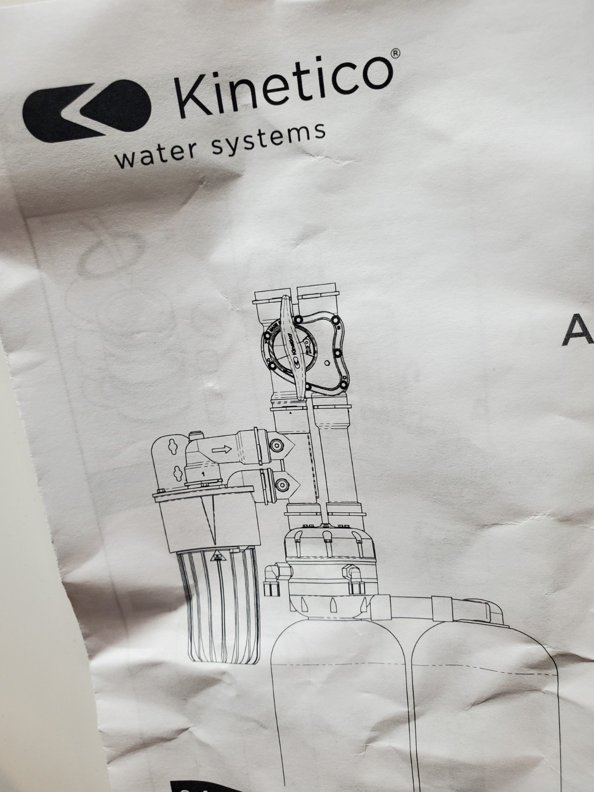 Kinetico MACH 10" Pre Filter Assembly Amber.