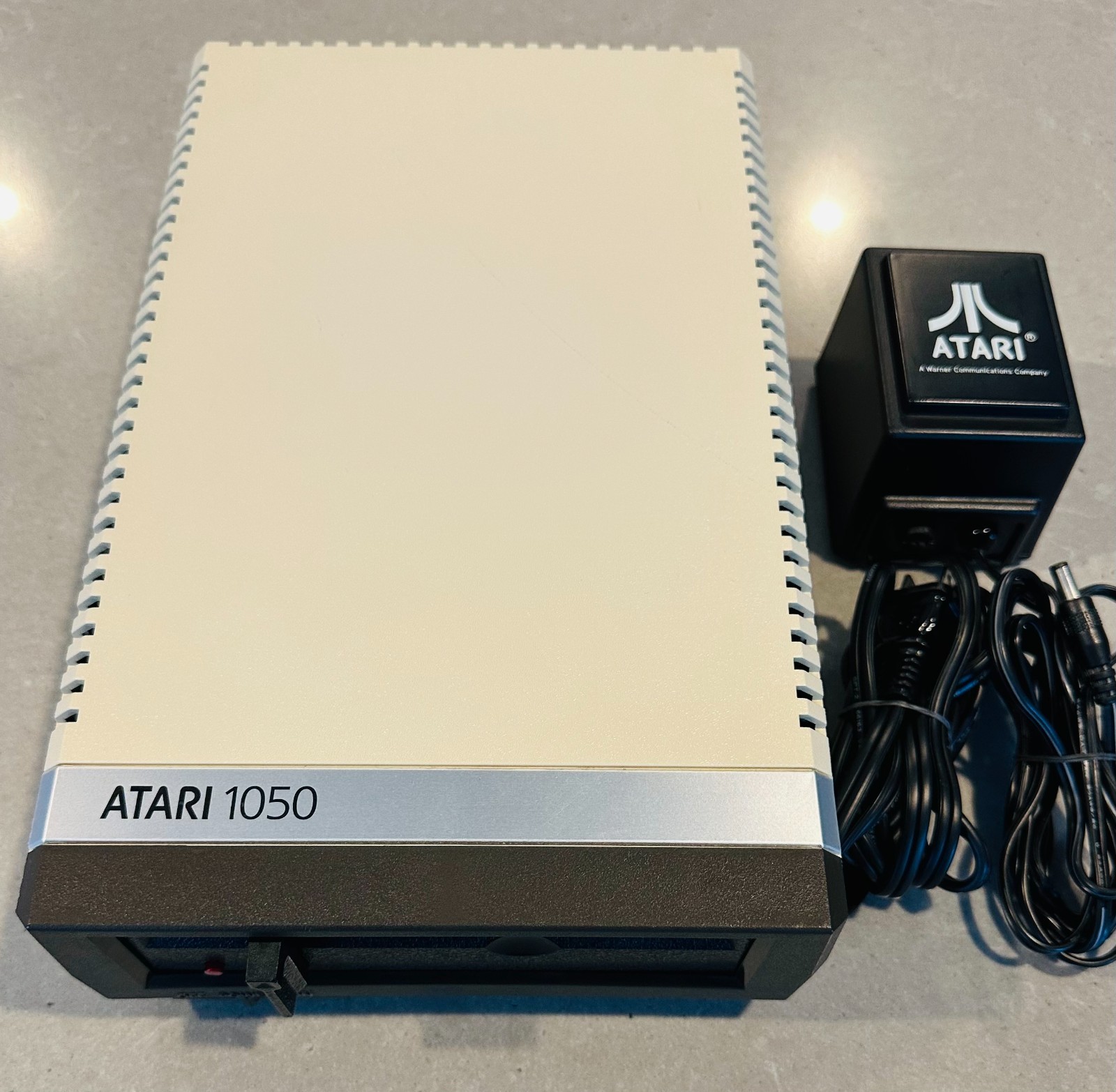 Vintage Atari 1050 Disk Drive w/ Power Supply & Box - TESTED - CLEANED - READ