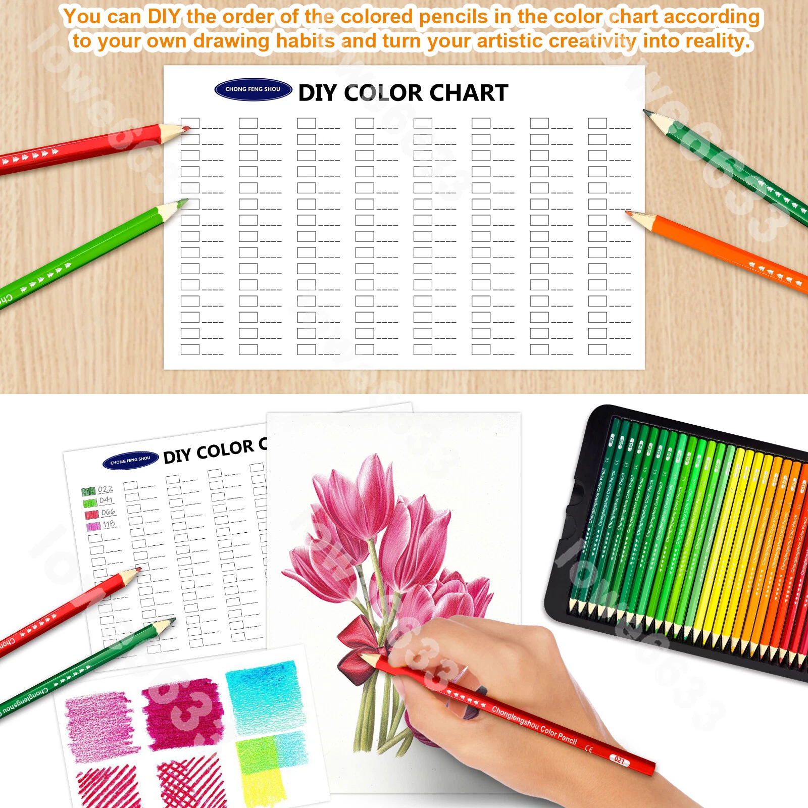 120 Color Premium Art Drawing Pencils for Adults Coloring Books Soft Core NEW