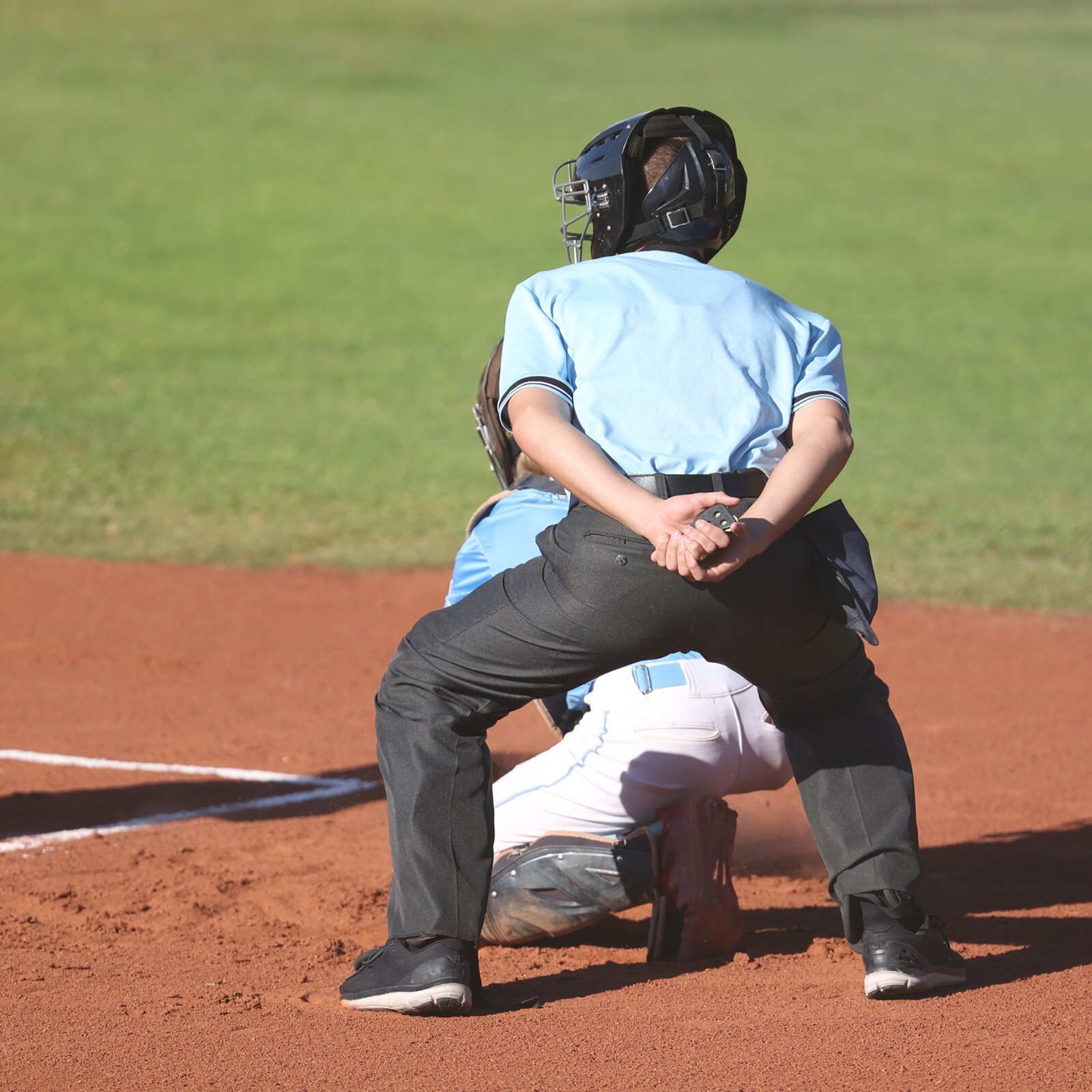 Murray Sporting Goods Light Blue Short Sleeve Baseball and Softball Umpire Shirt