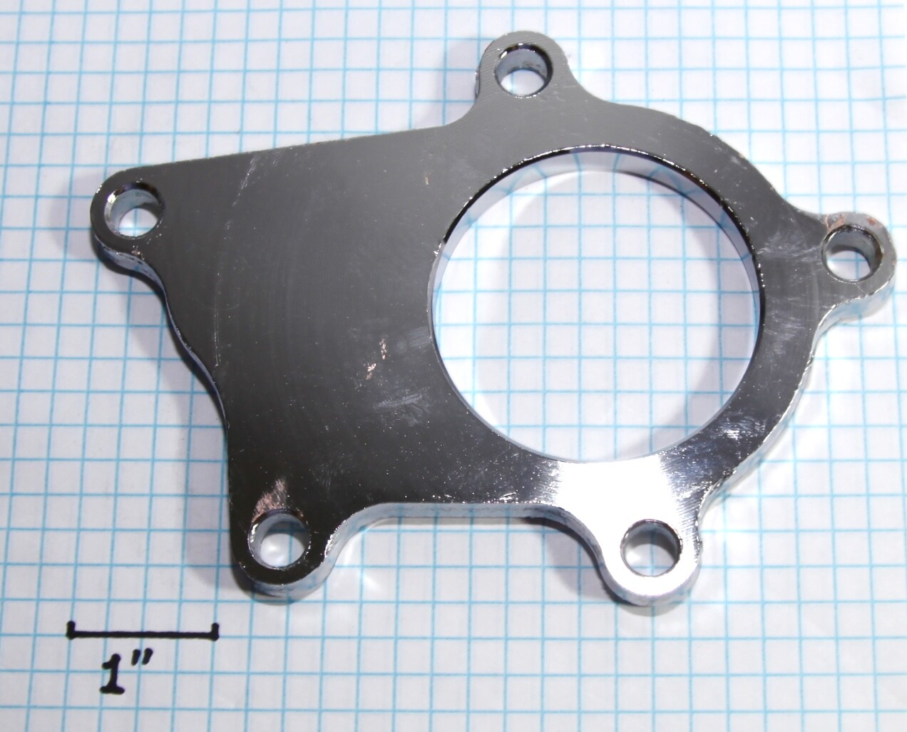 SS Flange for T3 T3/T4 T04E 5 Bolt Hybrid Turbo Pipe Exhaust Weldable