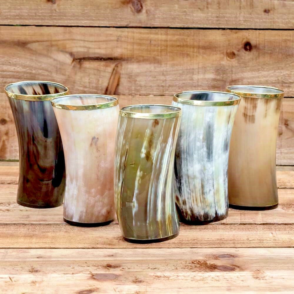 Lot of 16 Viking drinking horn beer ale wine mead mugs cups