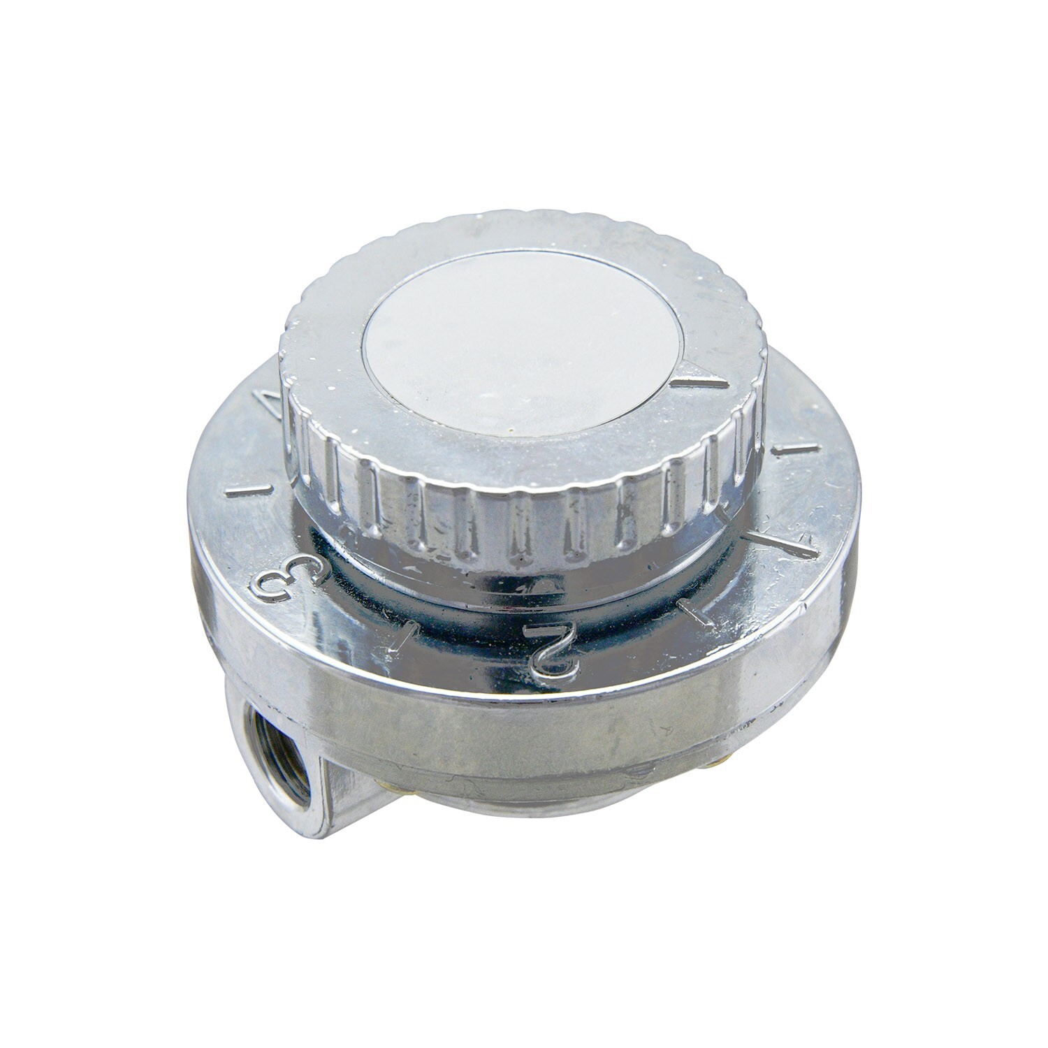 Universal Inline Chrome Low Pressure Adjustable Fuel Pressure Regulator 1-6 PSI