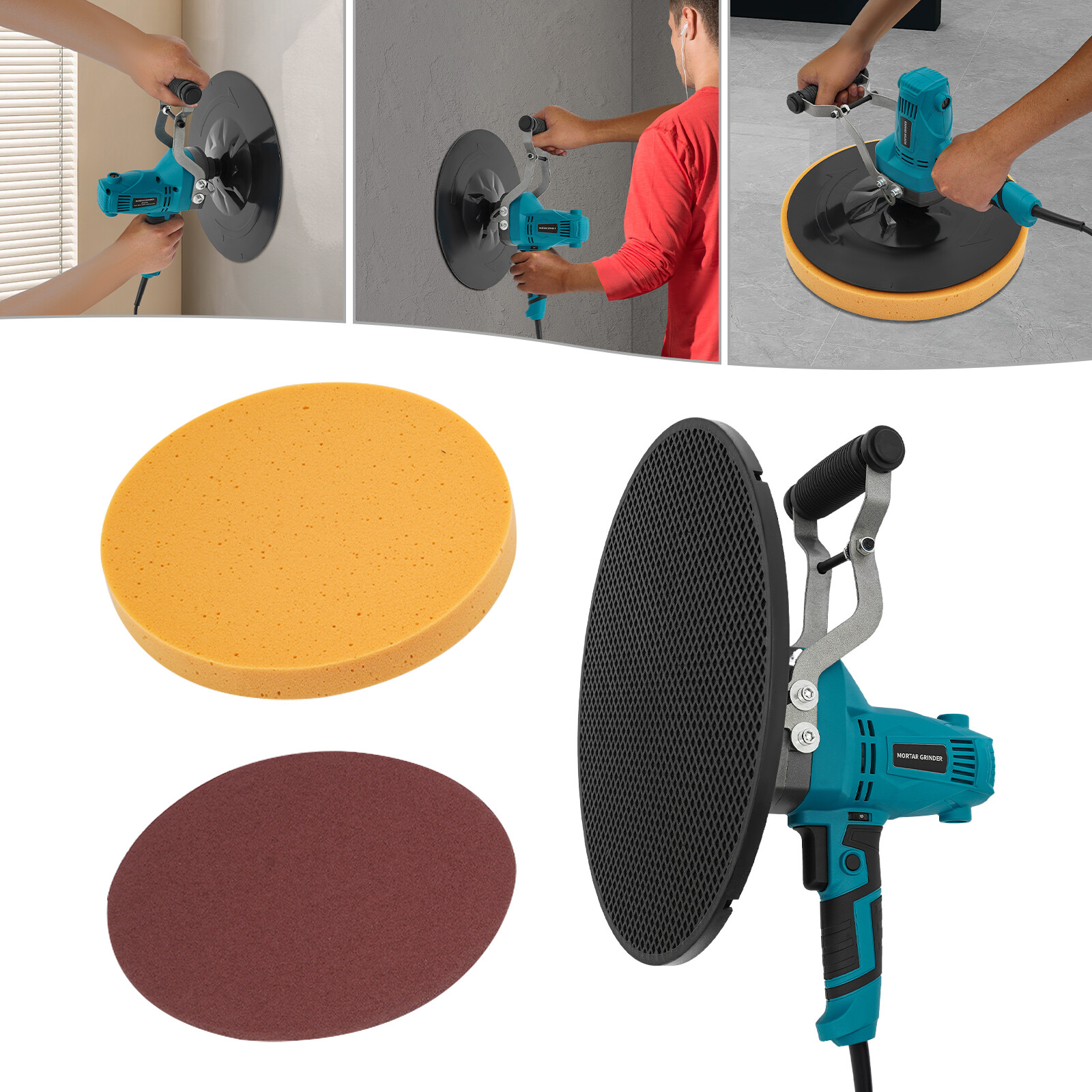Electric Cement Concrete Mortar Trowel Wall Smoothing Polishing Machine