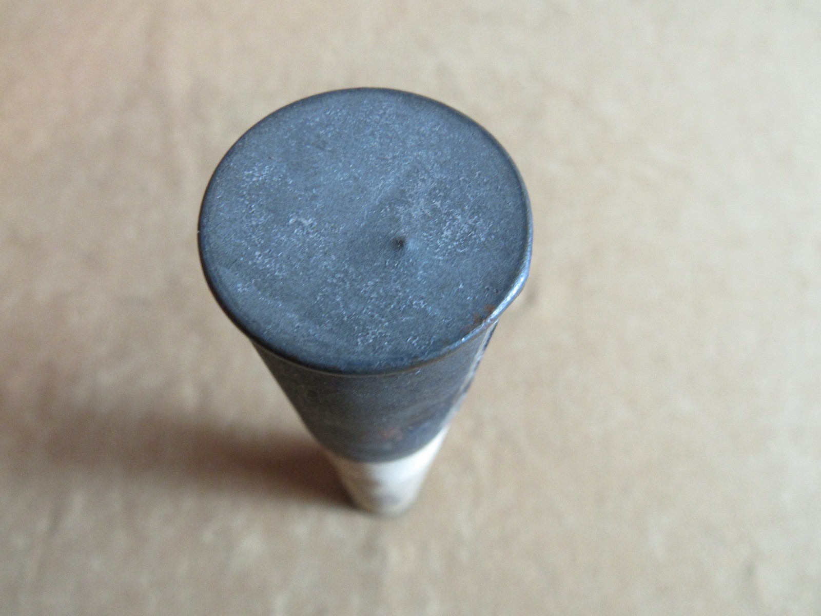 1872 Early Indian Wars Era Quack Medicine Plaster in Tin Tube Rare 1870s