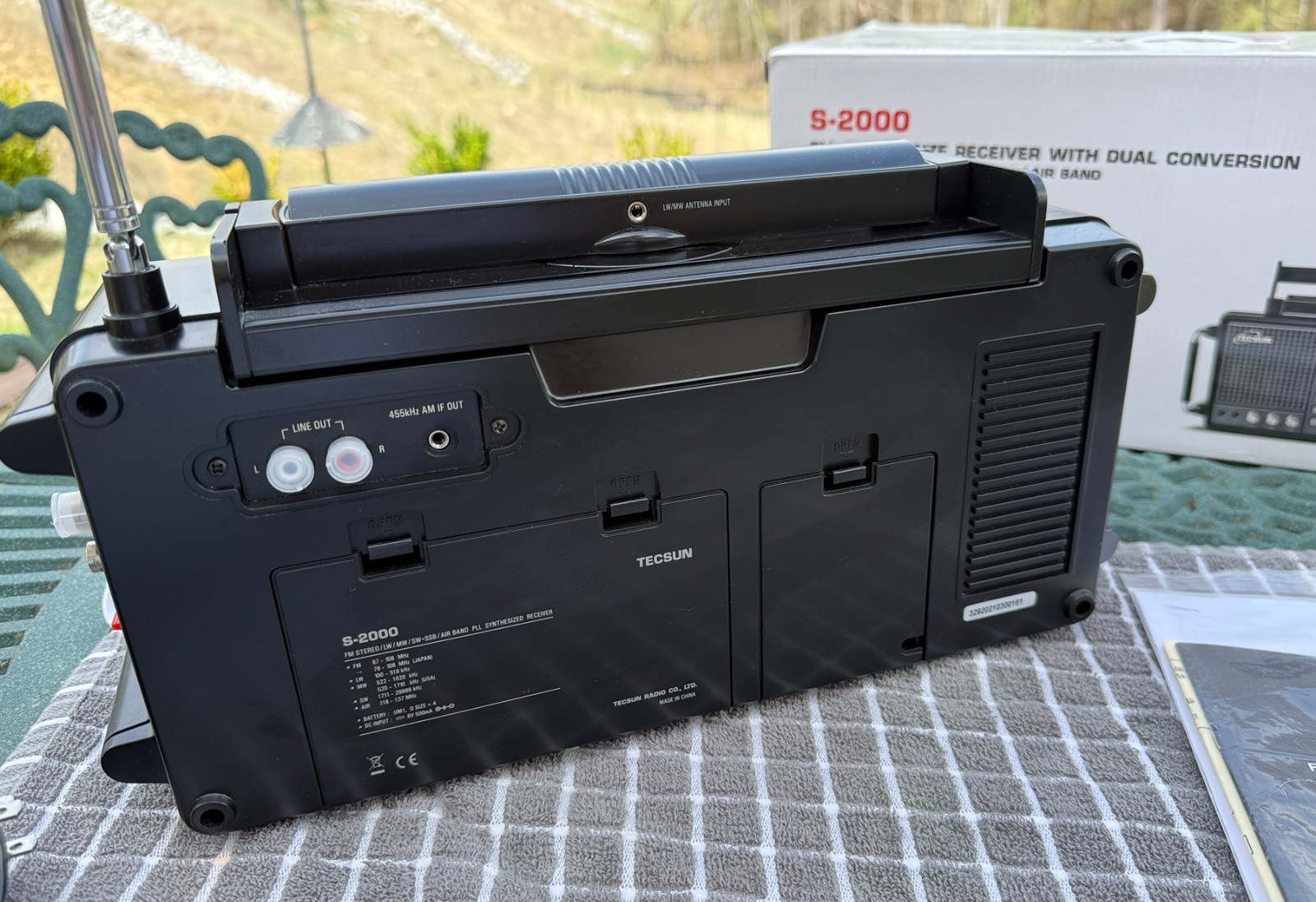 Tecsun S-2000 Shortwave Radio Receiver w/ Antenna – LW/MW/SW/FM/AIR