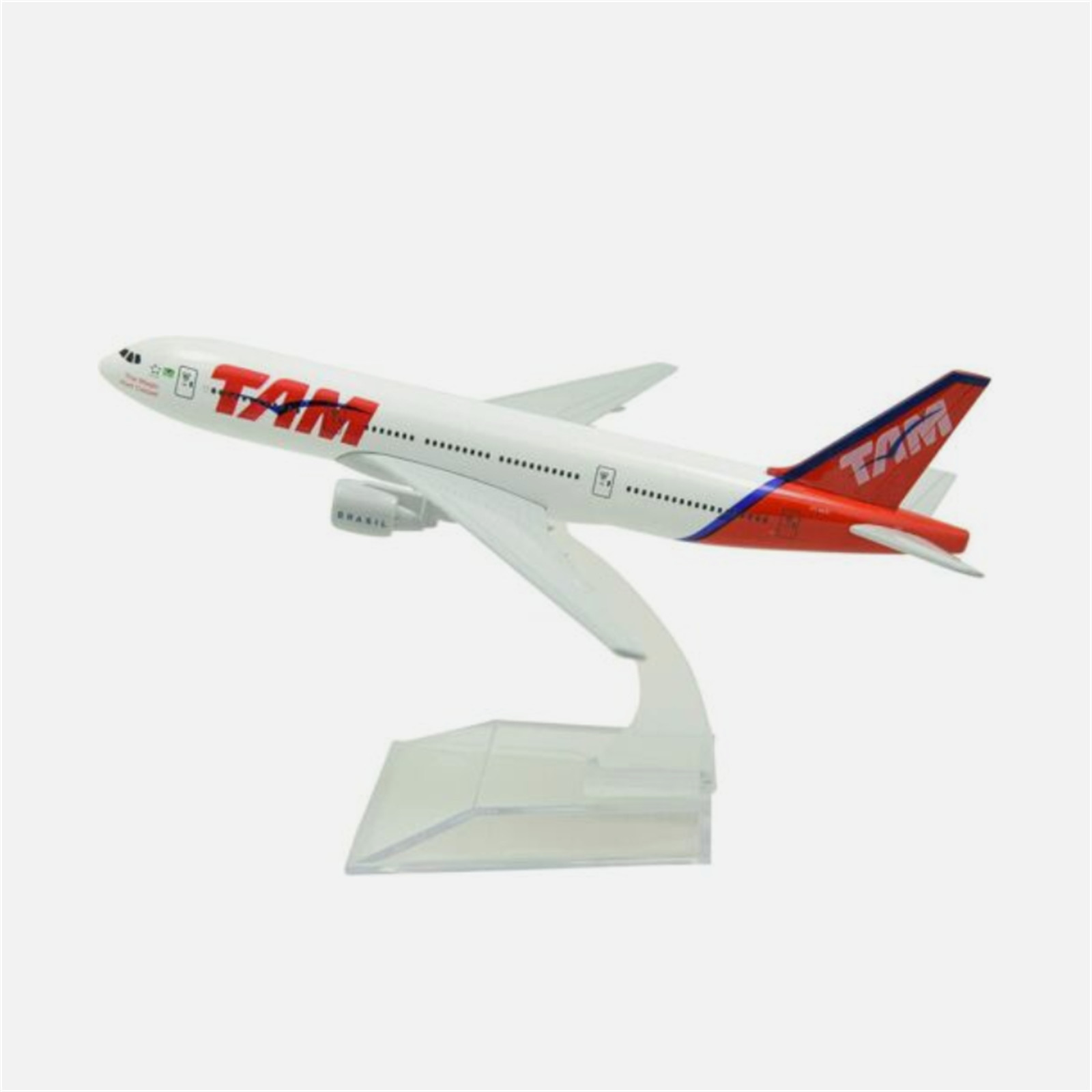 1:400 Scale 16cm Brazil TAM 777 Airplane Model Alloy Aircraft Plane Collection