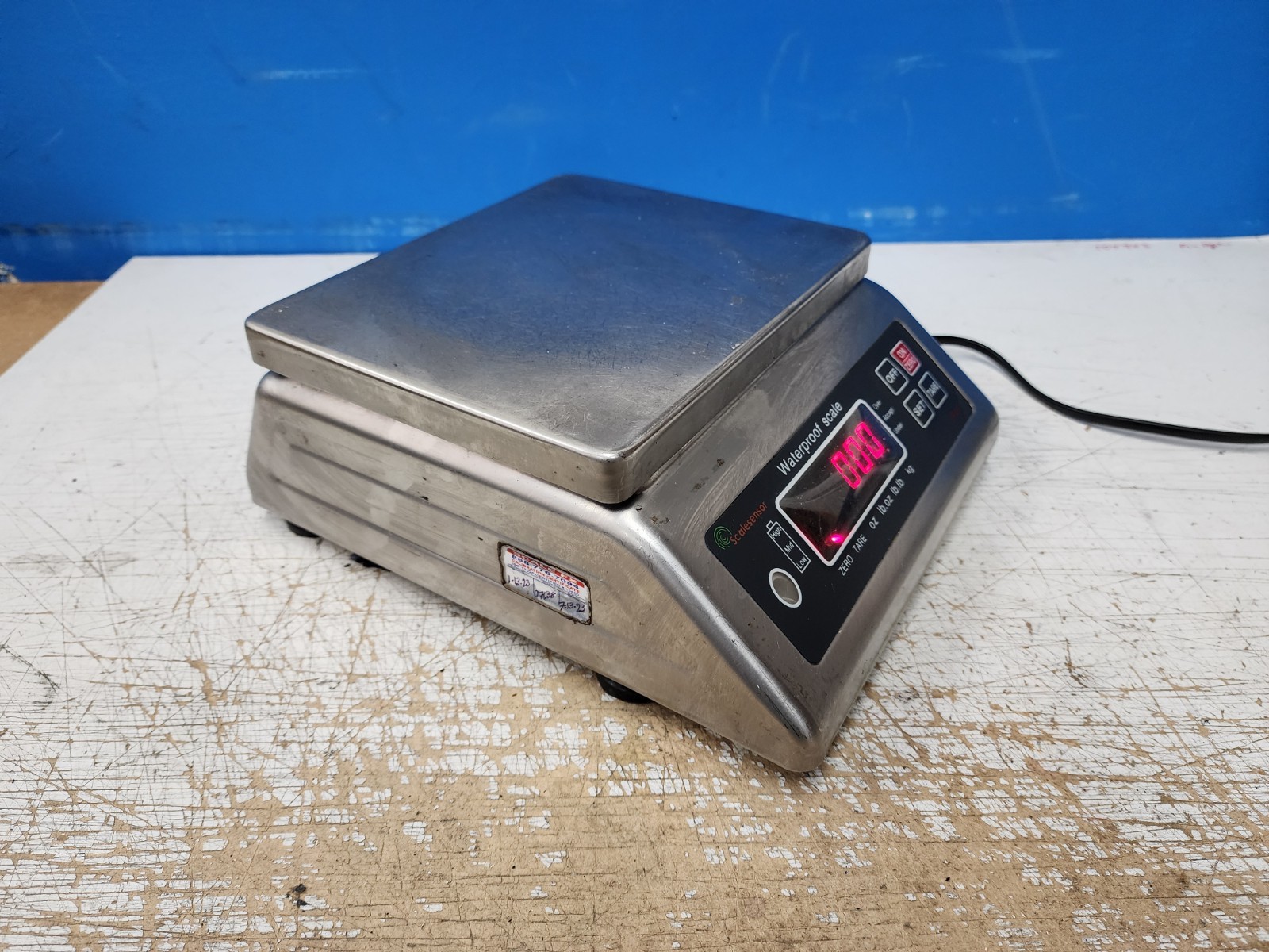 Scalesensor Waterproof dual side screen Industrial Kitchen Lab Scale up to 7.5kg