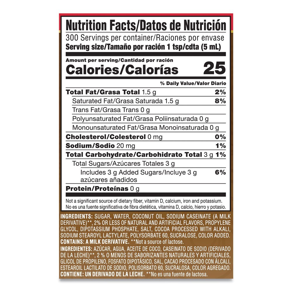 Coffee-mate 79976 Liquid Creamer Pump Bottle - Salted Caramel Chocolate New