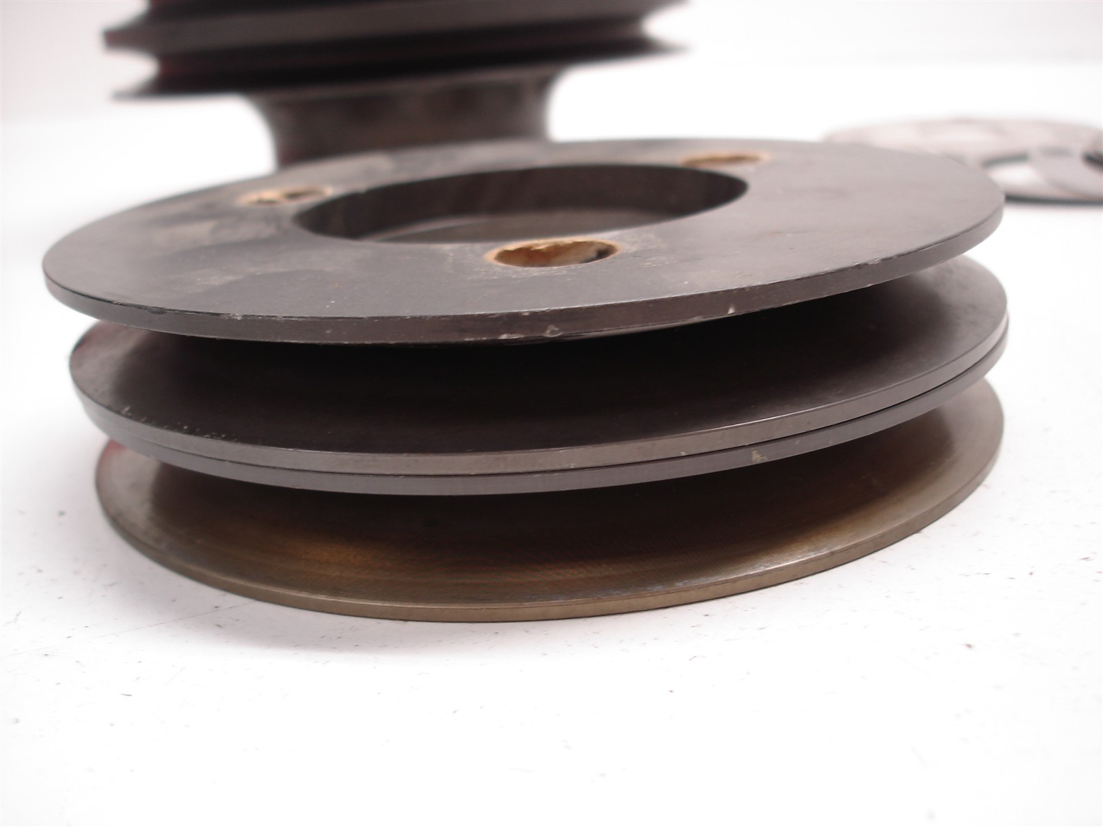 NASCAR CV PRODUCTS BILLET ALUMINUM DUAL V-BELT WATER PUMP PULLEY SET W/ SHEAVES