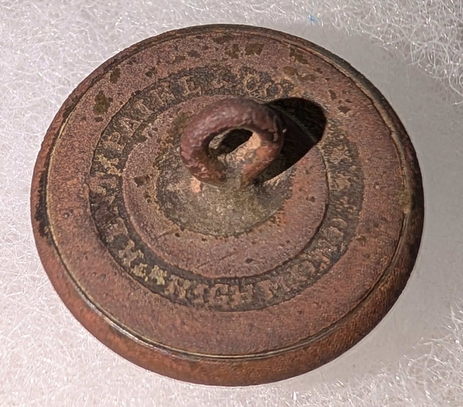 North Carolina State Seal Button - Kent Paine & Co. (Albert NC 1; Tice NC201A1)