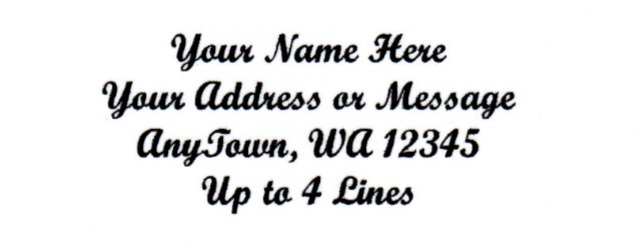 60 Personalized Return/Mailing Address labels 1" x 2.625" - Free USA Shipping